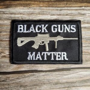 3/13$ Black Guns Matter Right Wing Military Army AK47 Embroidered Iron Patch